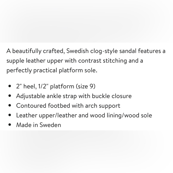 MIA Sofia Swedish black leather boho wooden sole buckle clog. Sz USA 10/Euro 40 - Picture 12 of 13